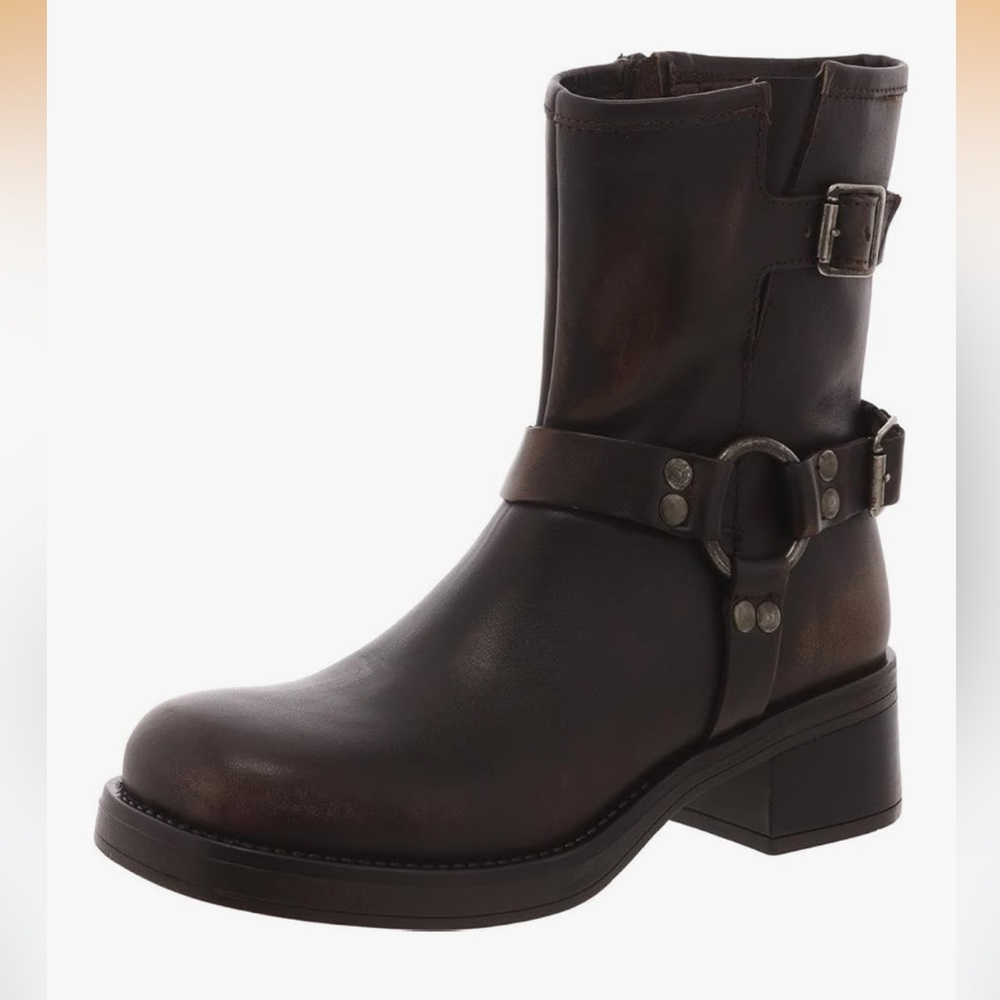 Steve Madden Women's Brixton Motorcycle Boot